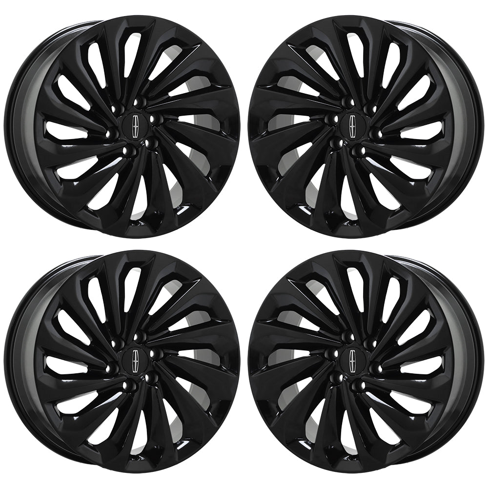 22" Lincoln Navigator Gloss Black wheels rims Factory OEM set 10254